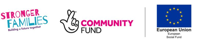 Stronger families, National Lottery Community fun and European Social Fund logos